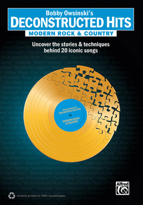 Book cover for Bobby Owsinski's Deconstructed Hits -- Modern Rock & Country