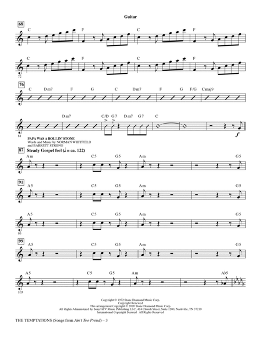 The Temptations (Songs from Ain't Too Proud) (arr. Mark Brymer) - Guitar