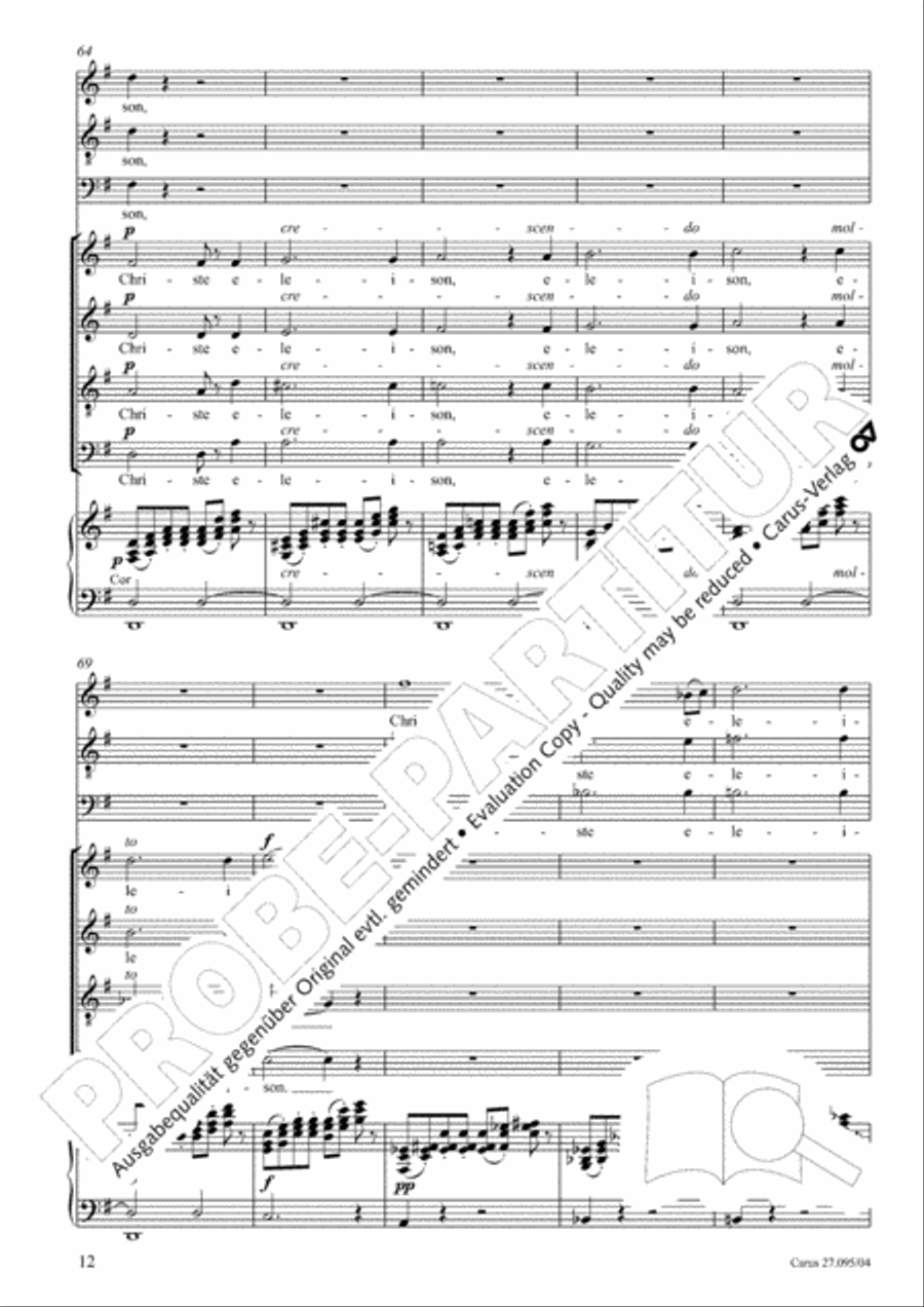 Messe solennelle de sainte Cecile STB scores gallery preview page 13
