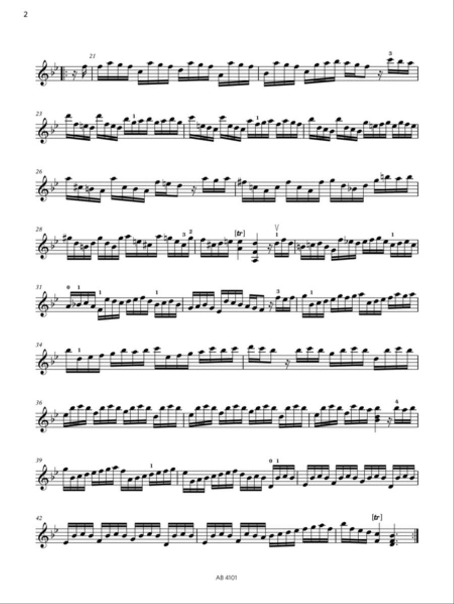Allegro assai (Grade 7, A2, from the ABRSM Violin Syllabus from 2024) Violin Solo scores gallery preview page 2