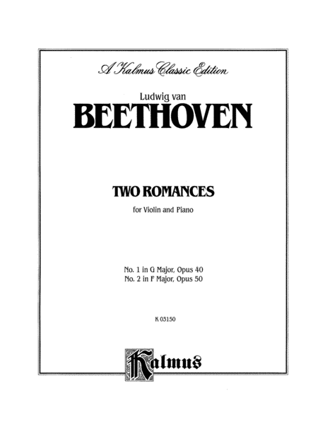 Two Romances, Op. 40 and 50