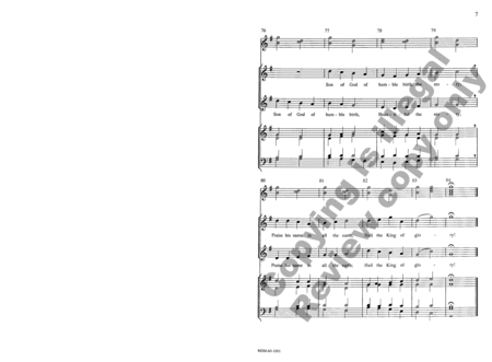 Gentle Mary Laid Her Child (Choral Score)