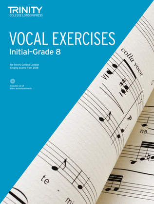Book cover for Vocal Exercises (Initial-Grade 8) from 2018
