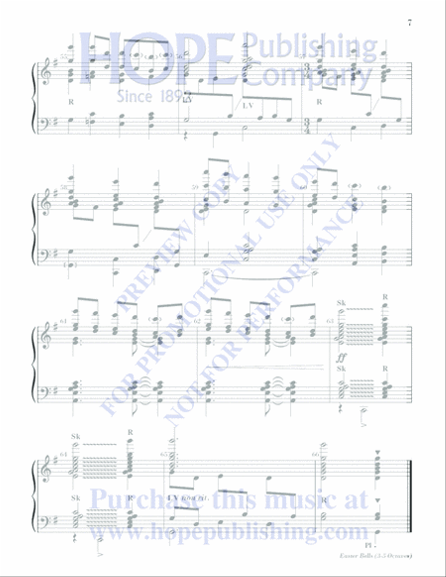 Easter Bells Easter Bells 5-Octaves scores gallery preview page 7