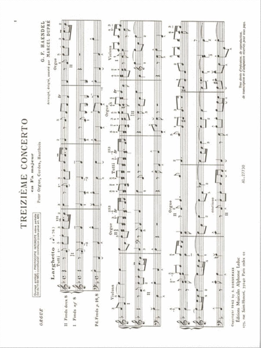 16 Concertos Vol.3 (organ) Organ scores gallery preview page 2