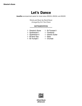 Book cover for Let's Dance: Score