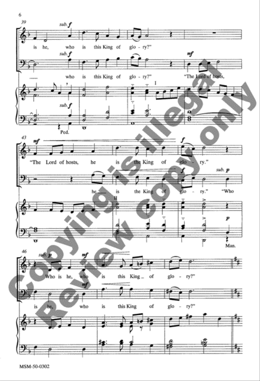 Lift Up Your Heads, O Gates 3-Part scores gallery preview page 12