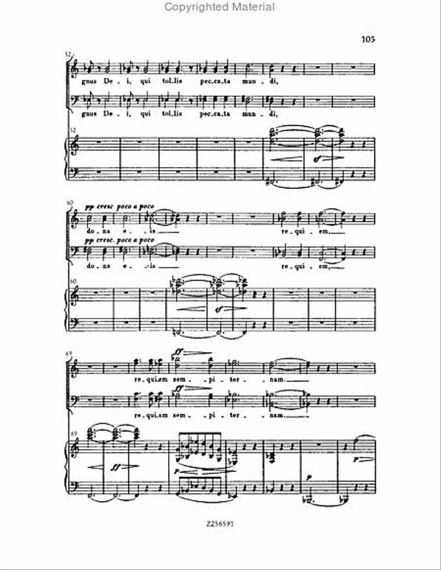 Grande Messe du Morts, H 75 Choir scores gallery preview page 105