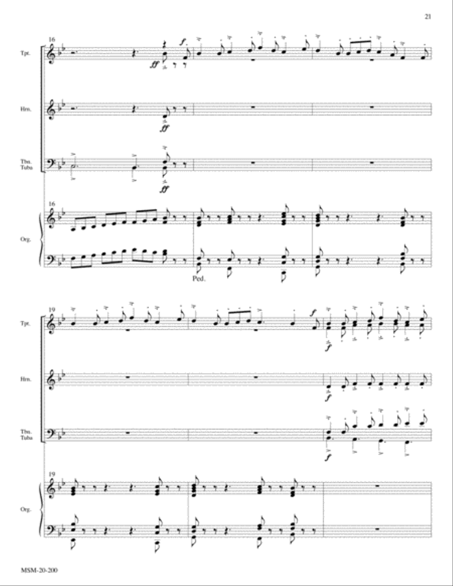 Yuletide Triptych Handbell Choir scores gallery preview page 11