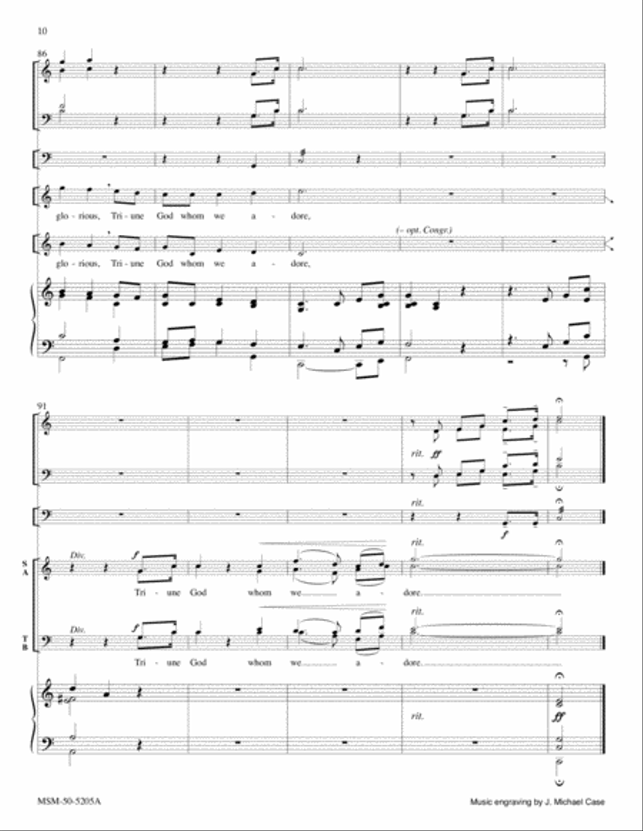 Clouds of Witnesses Surround Us (Full Score and Instrumental Parts) Choir scores gallery preview page 6
