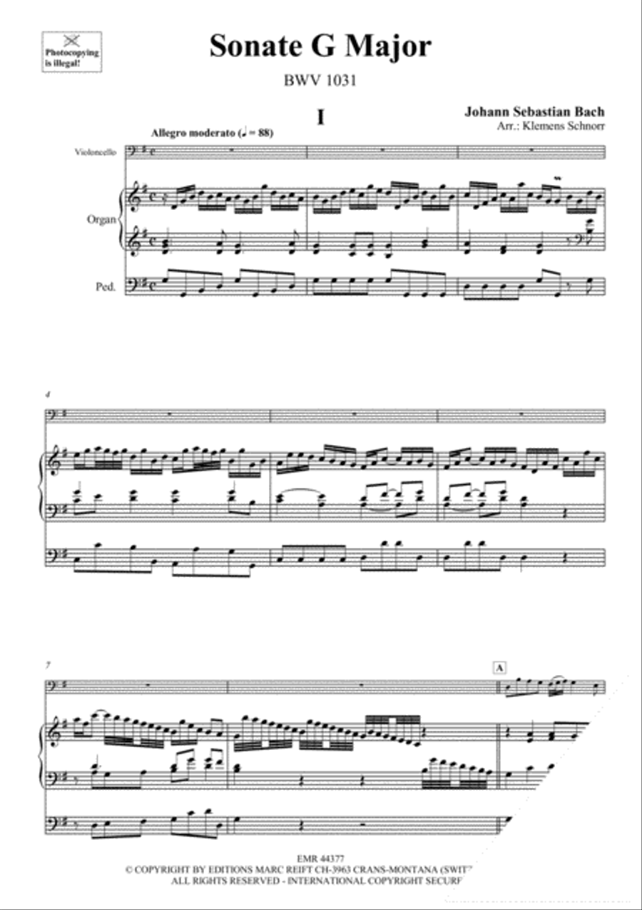 Sonate G Major Sonate G Major Cello scores gallery preview page 3