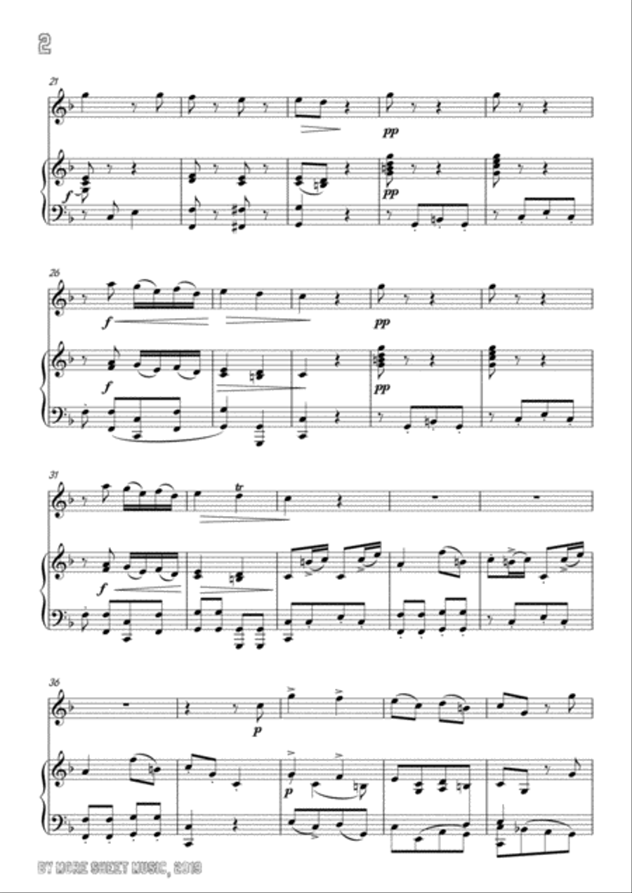Pergolesi-Stizzoso,mio stizzoso,for Flute and Piano Flute Solo scores gallery preview page 4
