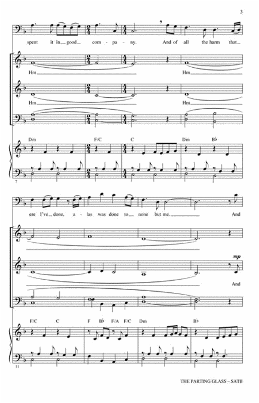 The Parting Glass 4-Part scores gallery preview page 3