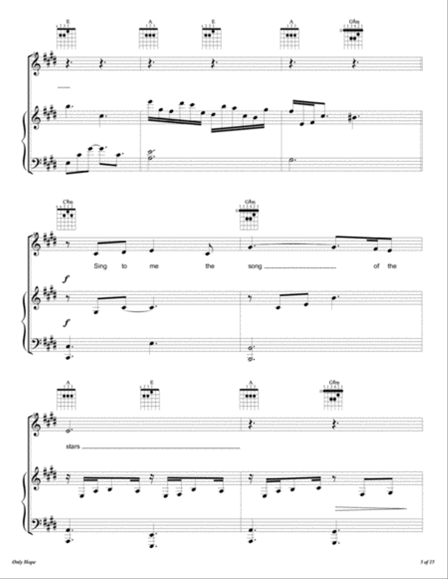 Only Hope Only Hope Voice scores gallery preview page 6