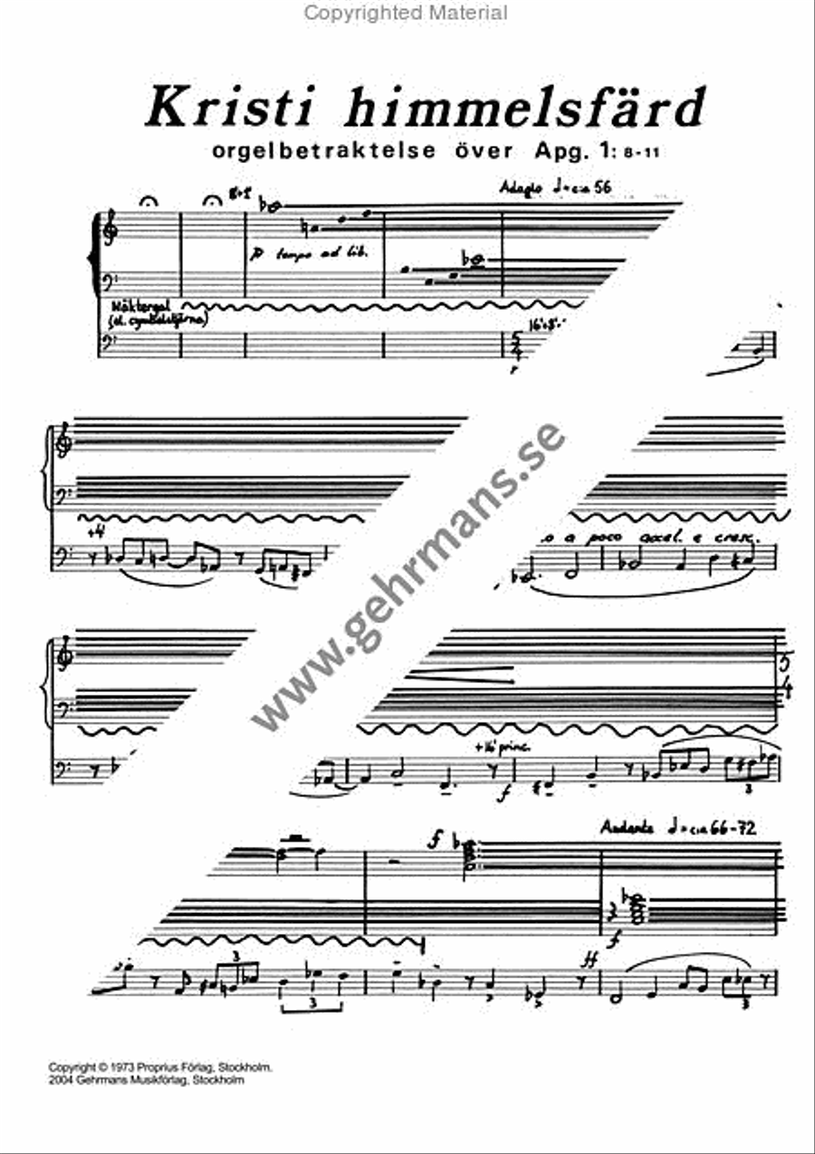 Kristi Himmelsfard Organ Solo scores gallery preview page 2
