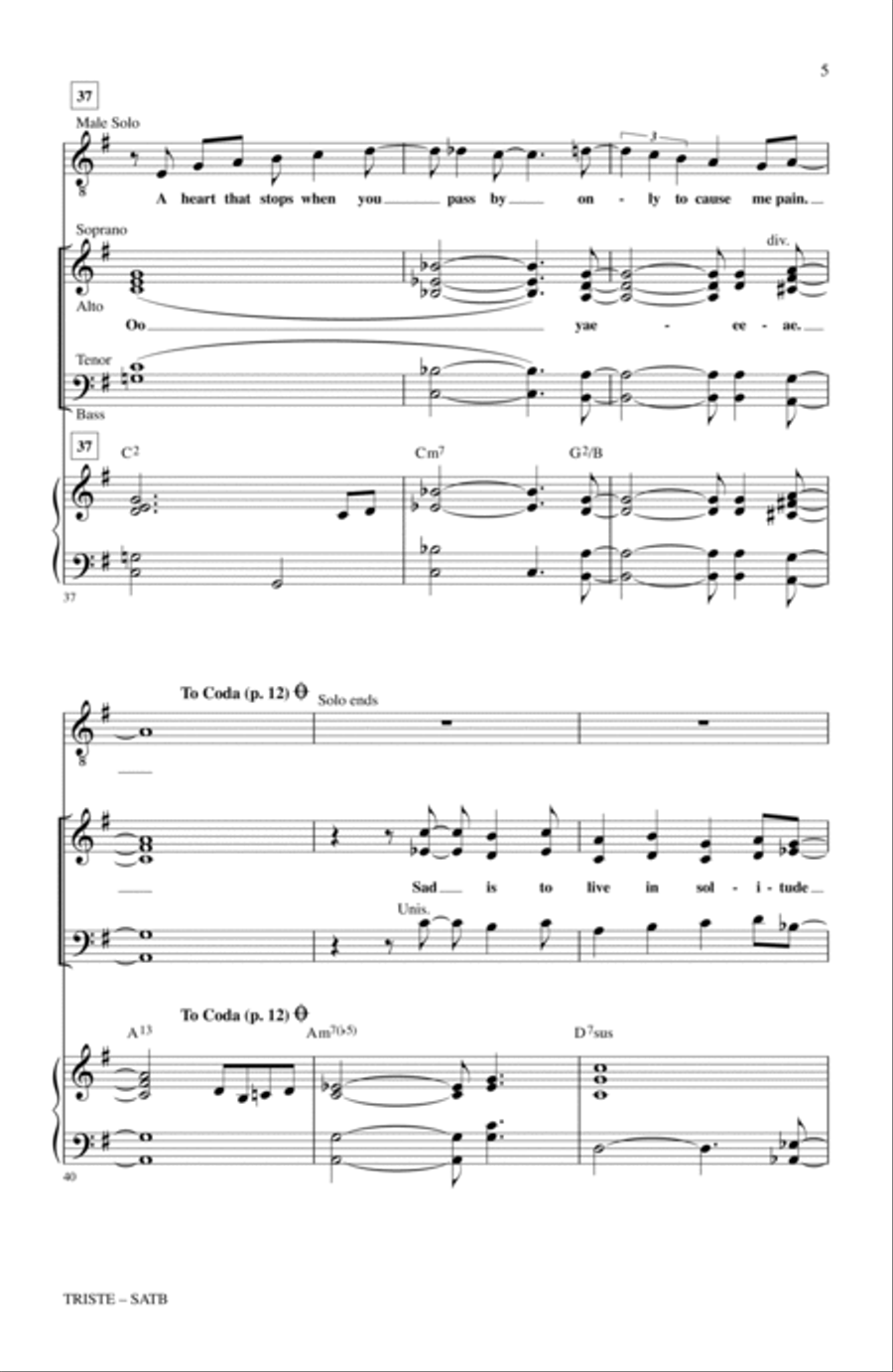 Triste 4-Part scores gallery preview page 4