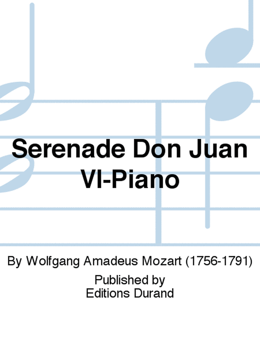 Serenade Don Juan Vl-Piano