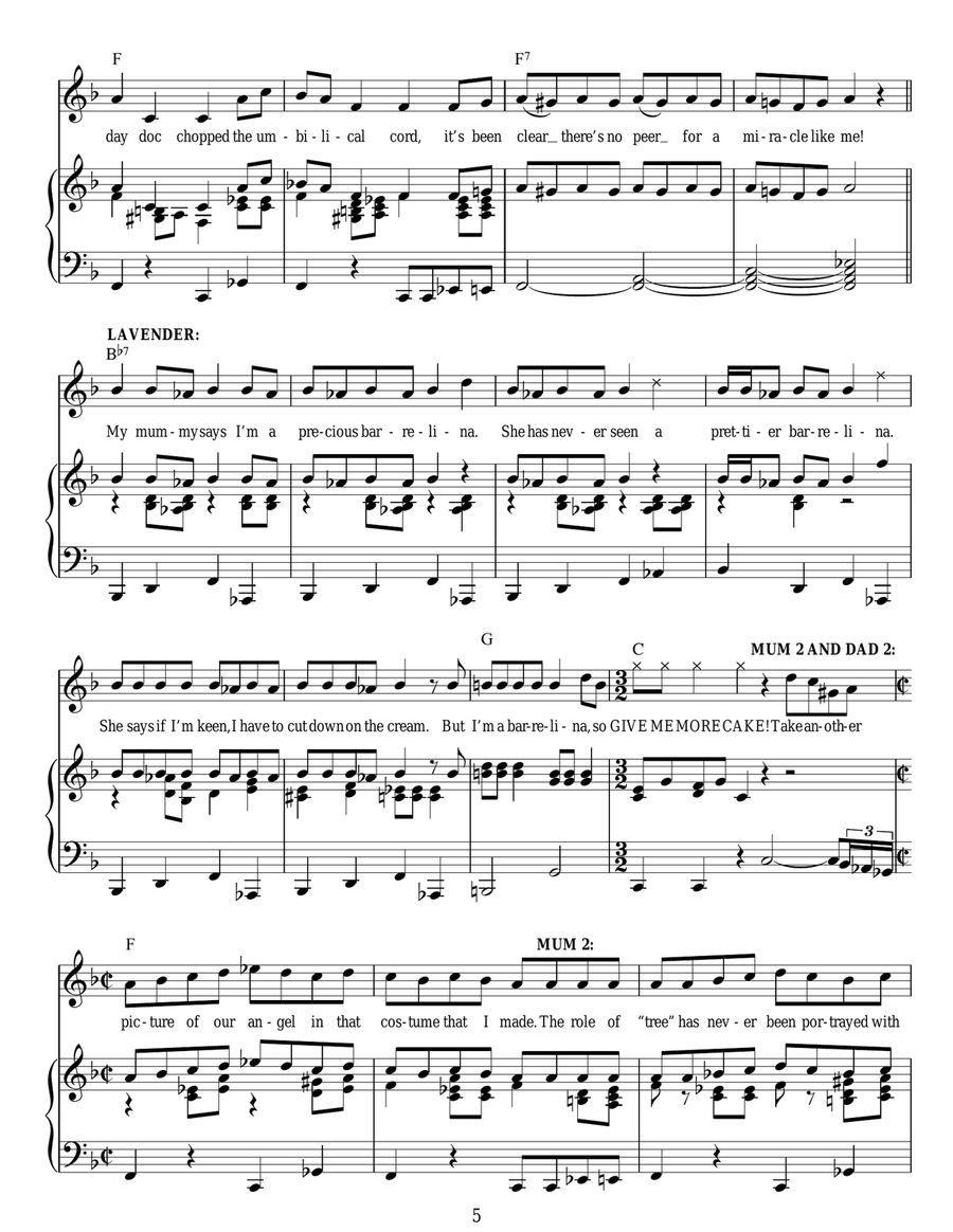 Miracle (from Matilda The Musical) Piano, Vocal scores gallery preview page 5