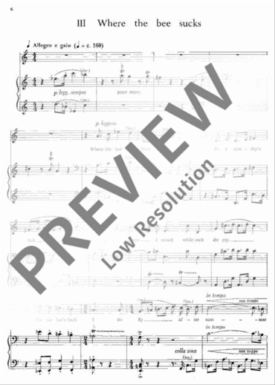 Songs for Ariel Songs for Ariel Medium Voice scores gallery preview page 11