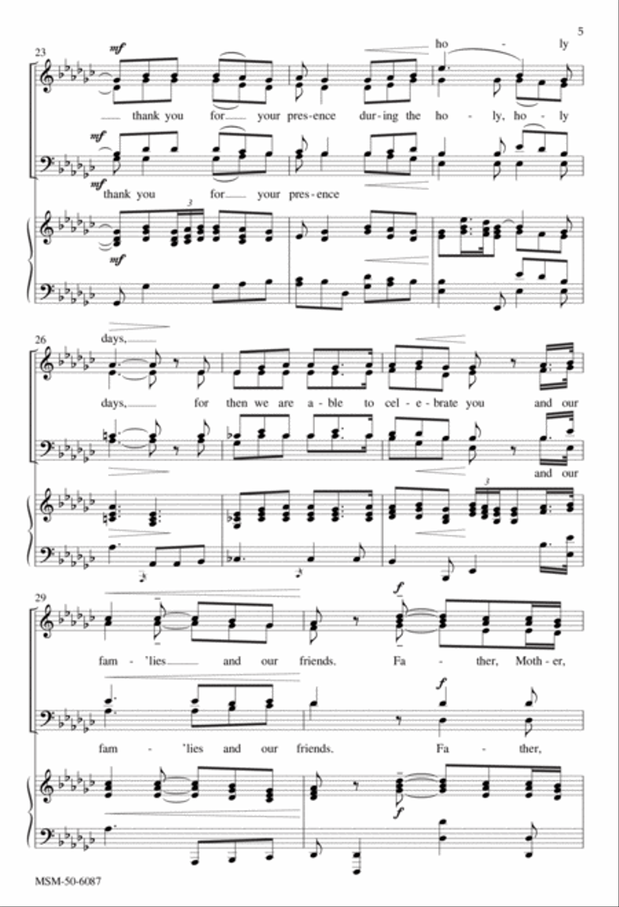 Maya's Prayer for Peace Maya's Prayer for Peace 4-Part scores gallery preview page 5