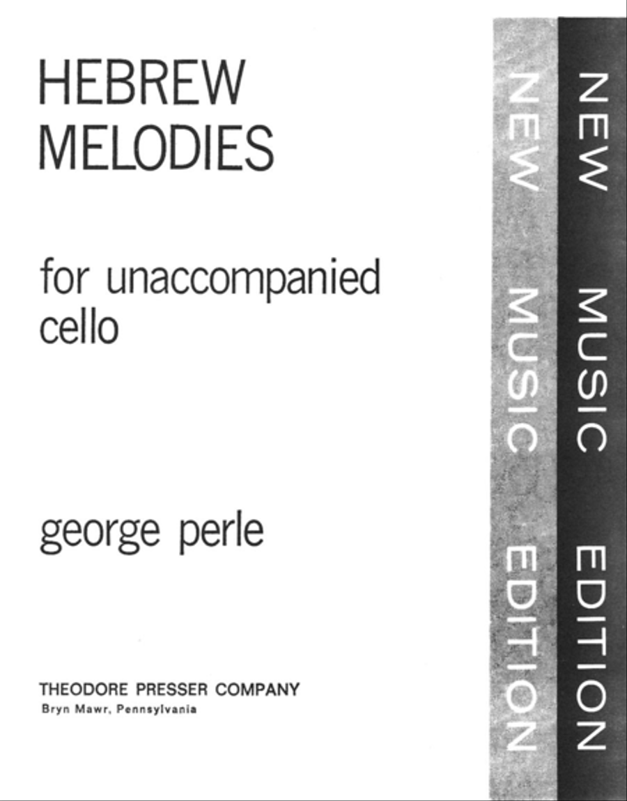 Hebrew Melodies Hebrew Melodies Chamber Music scores gallery preview page 1