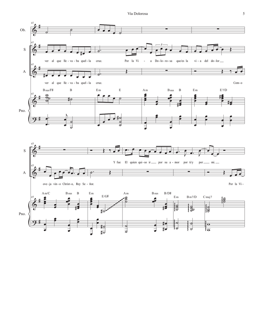 Via Dolorosa Alto Voice scores gallery preview page 5