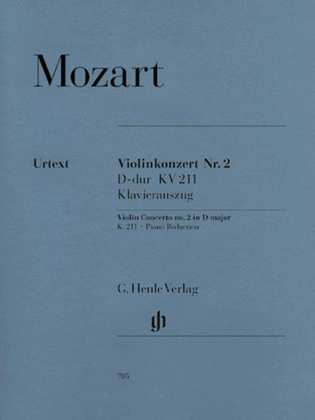 Book cover for Concerto No. 2 in D Major K211