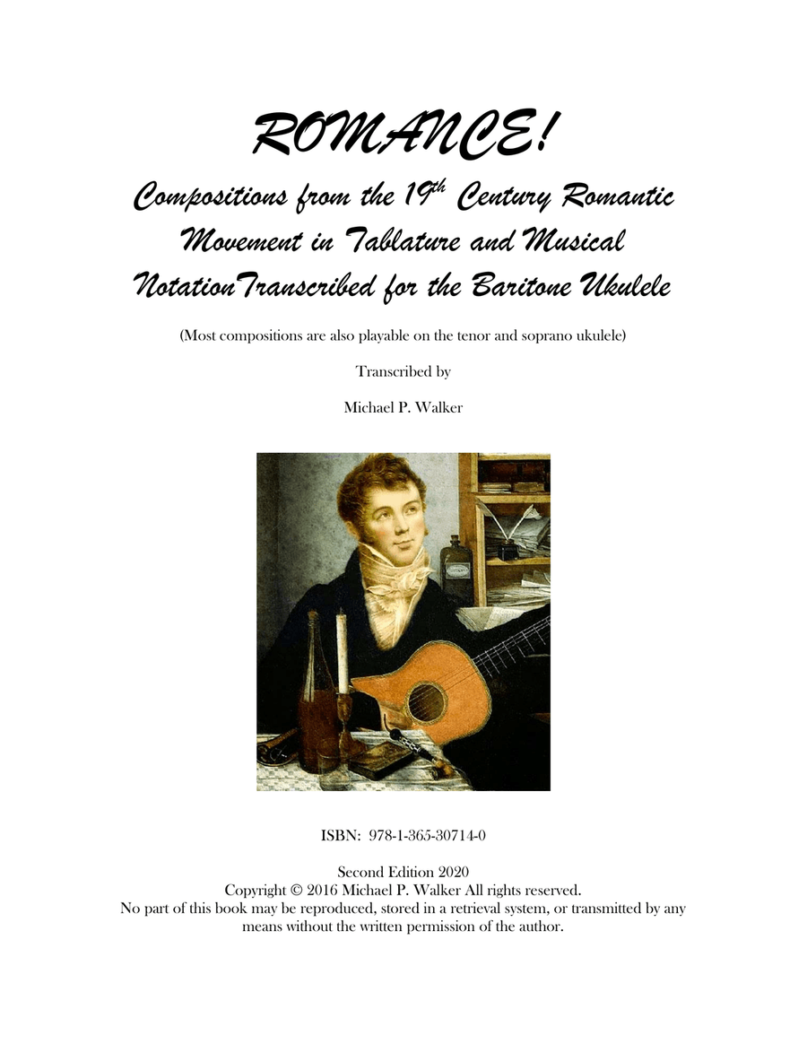 ROMANCE! Compositions from the 19th Century Romantic Movement in Tablature and Musical Notation Tran Ukulele scores gallery preview page 1