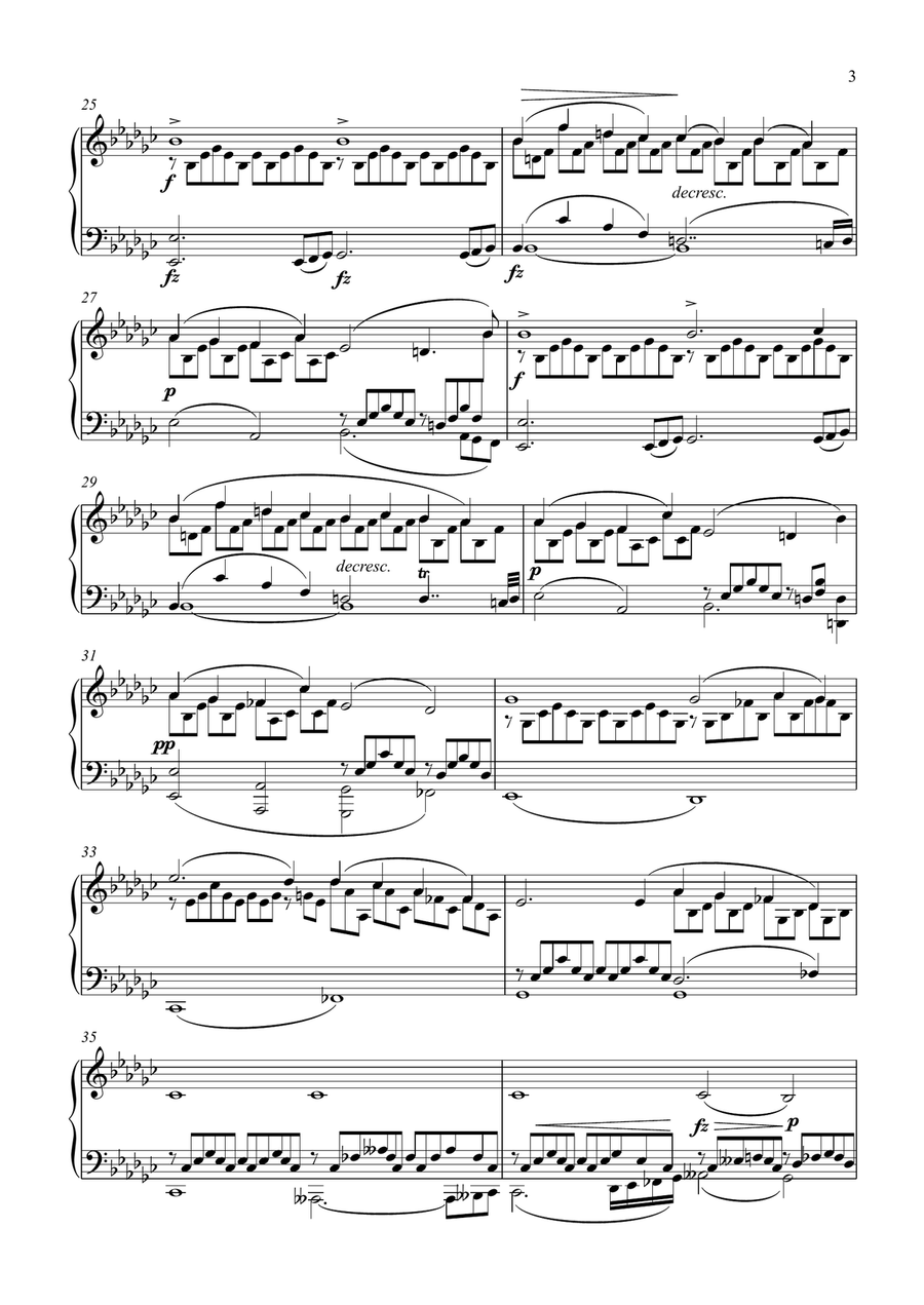 Schubert - Impromptu No.3 in G flat major D.899/Op.90 Piano Solo scores gallery preview page 3