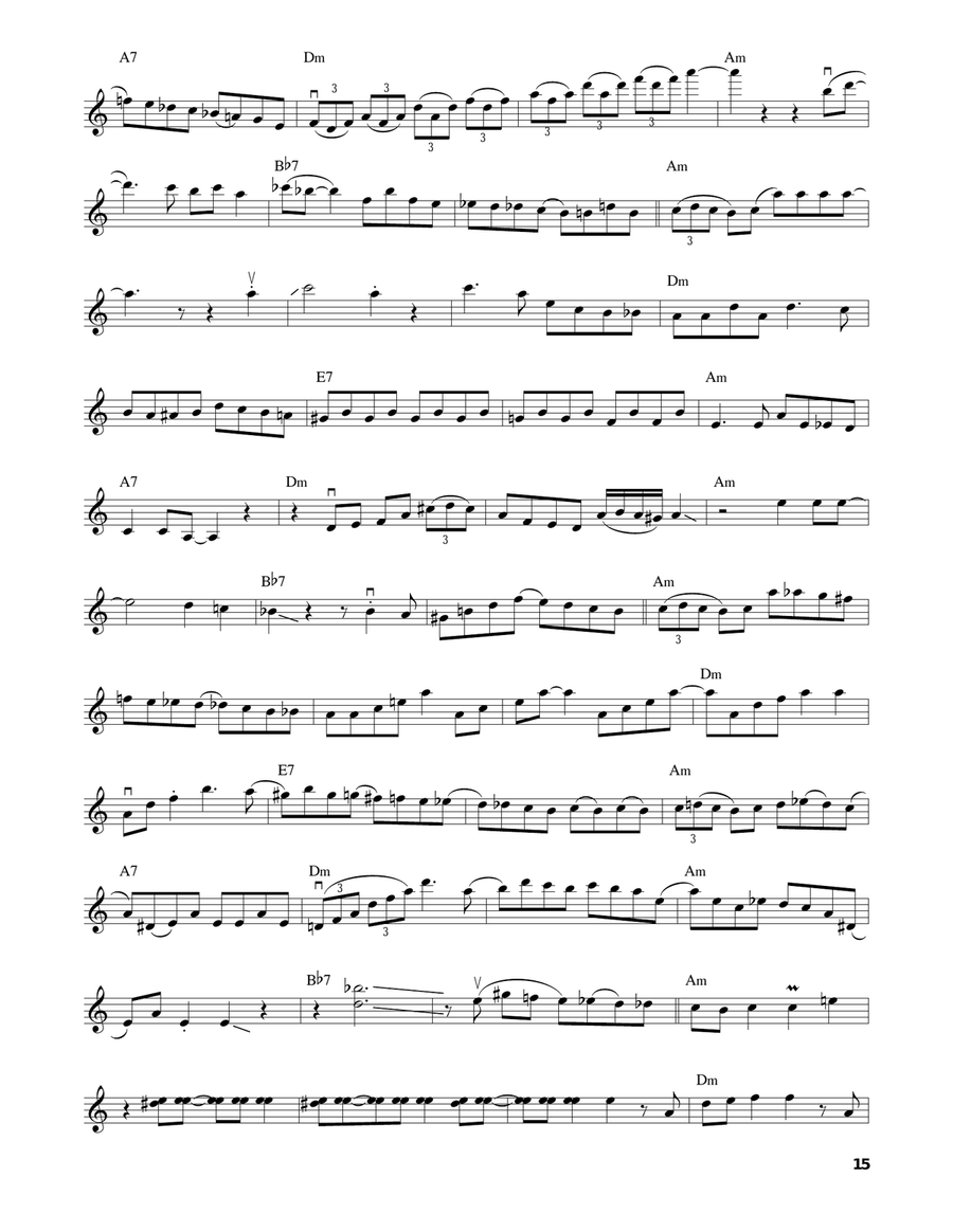 Minor Swing Minor Swing Violin Solo scores gallery preview page 3