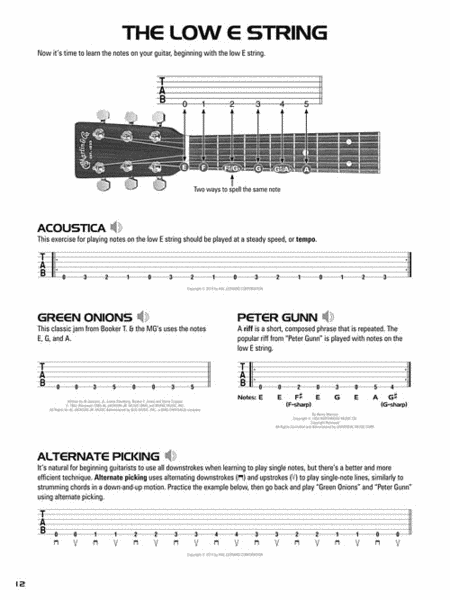 Hal Leonard Acoustic Guitar Tab Method – Book 1 image number null