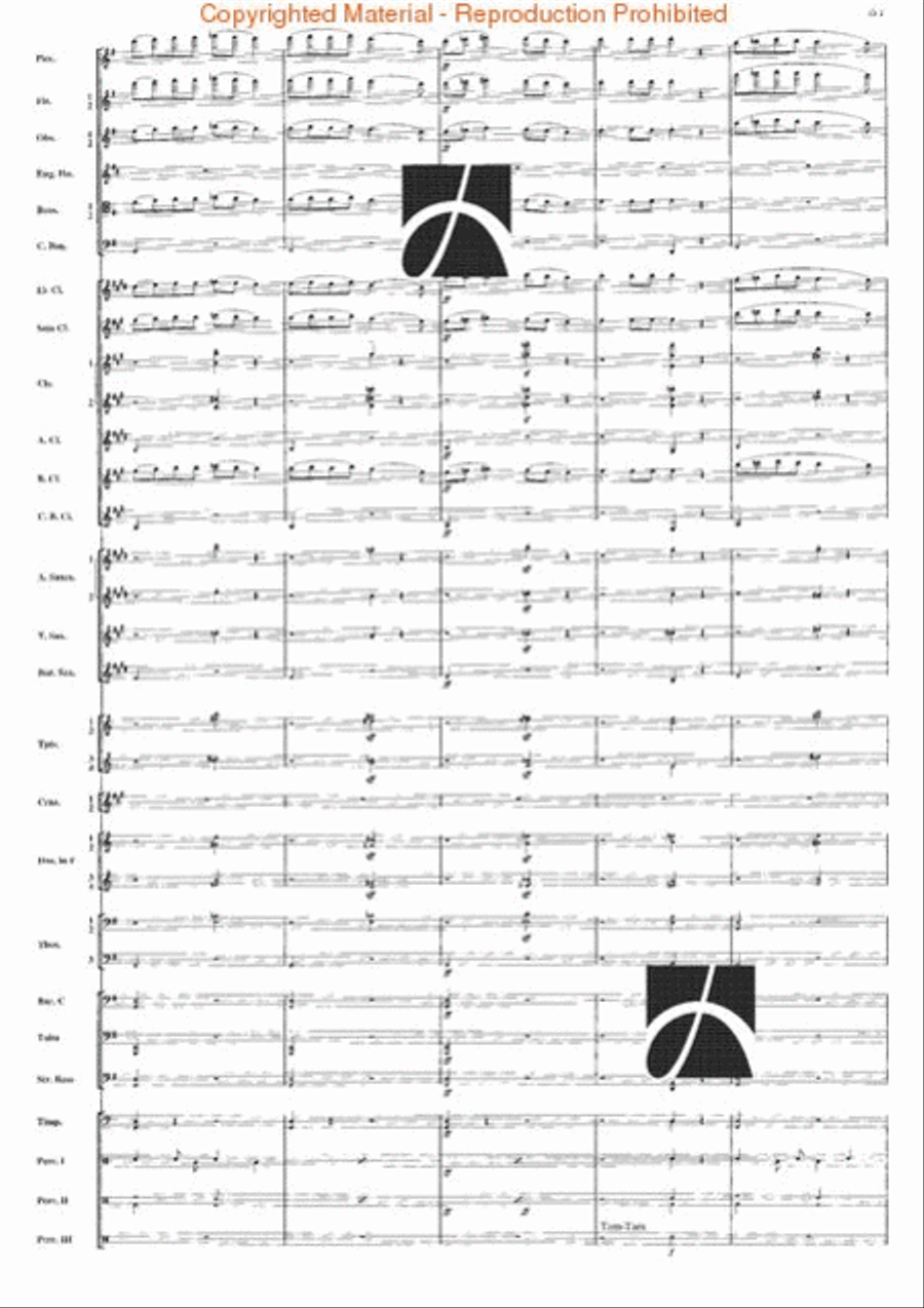 Belkis, Regina Di Saba (Part II) Concert Band scores gallery preview page 37