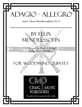 Book cover for Adagio-Allegro (Mvmt I) from String Symphony No. 8
