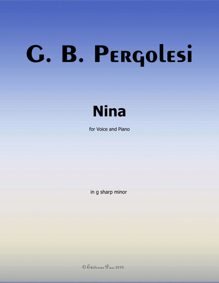Nina, by Pergolesi, in g sharp minor