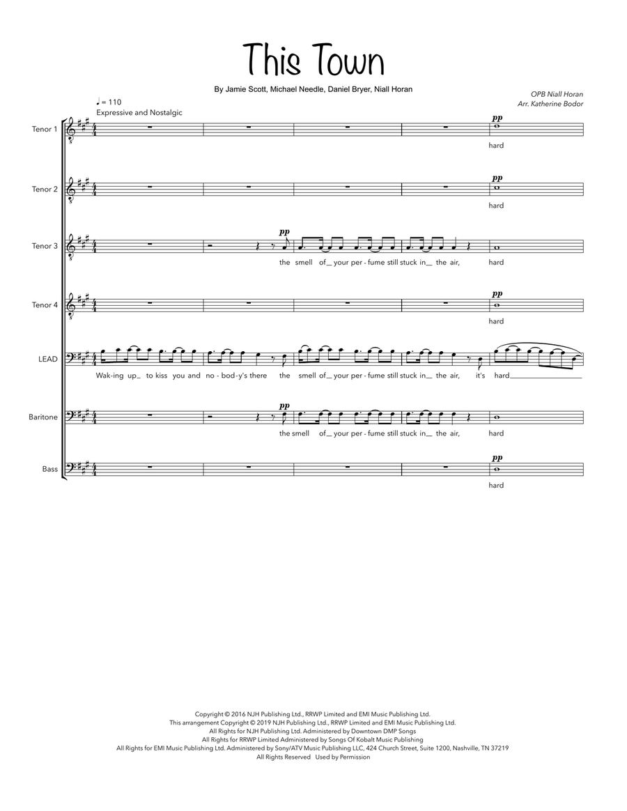 This Town TTBB scores gallery preview page 1