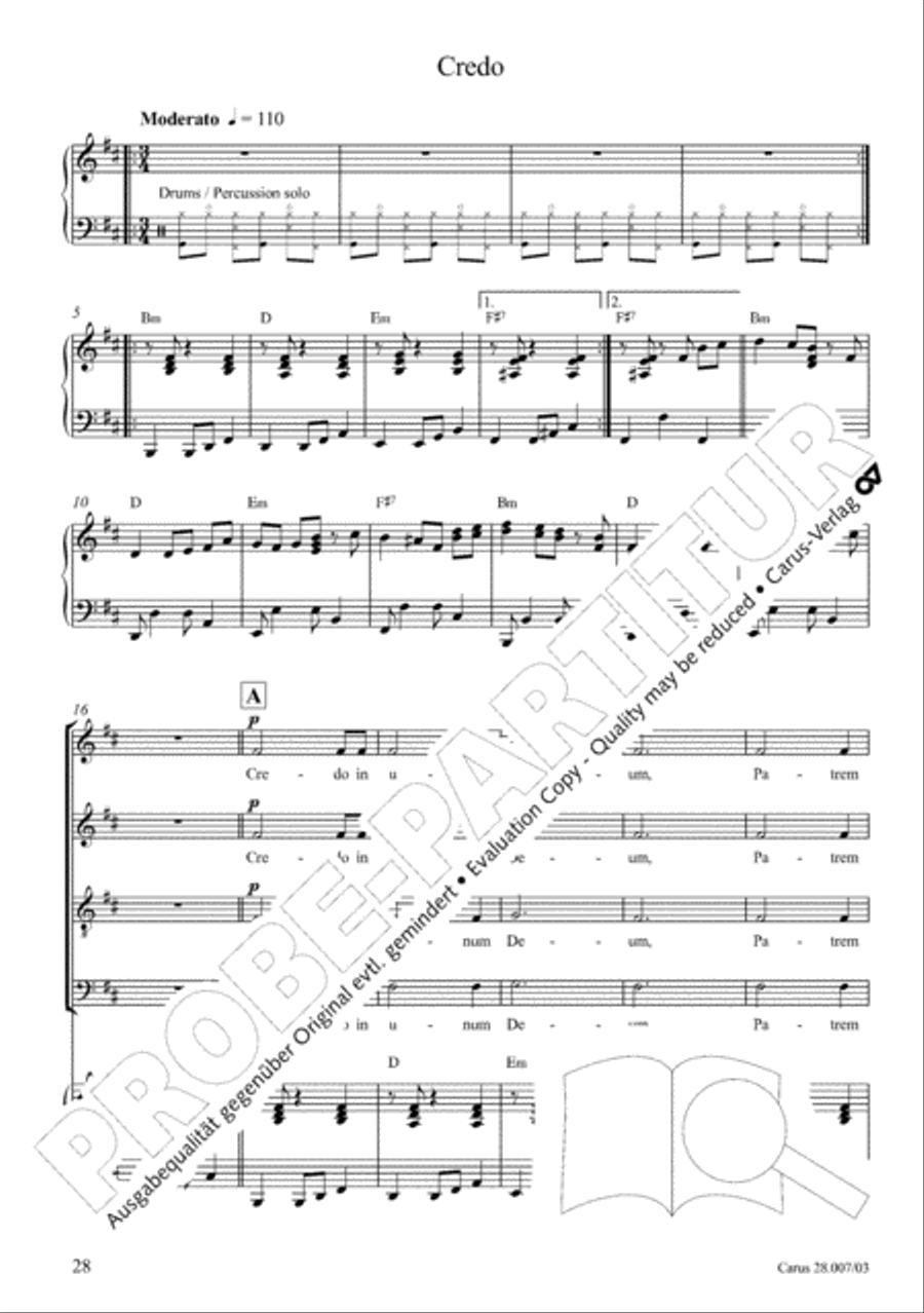 Missa latina 4-Part scores gallery preview page 29
