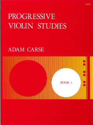 Book cover for Progressive Violin Studies. Book 1