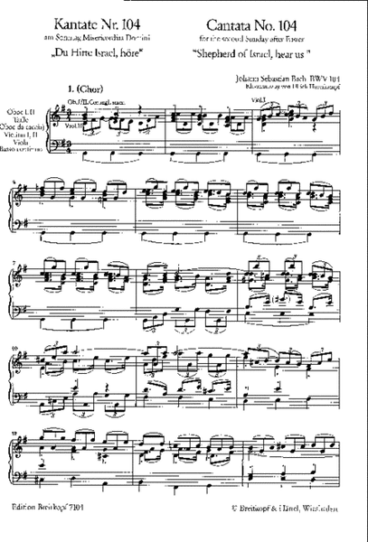 Cantata BWV 104 "Shepherd of Israel, hear us"
