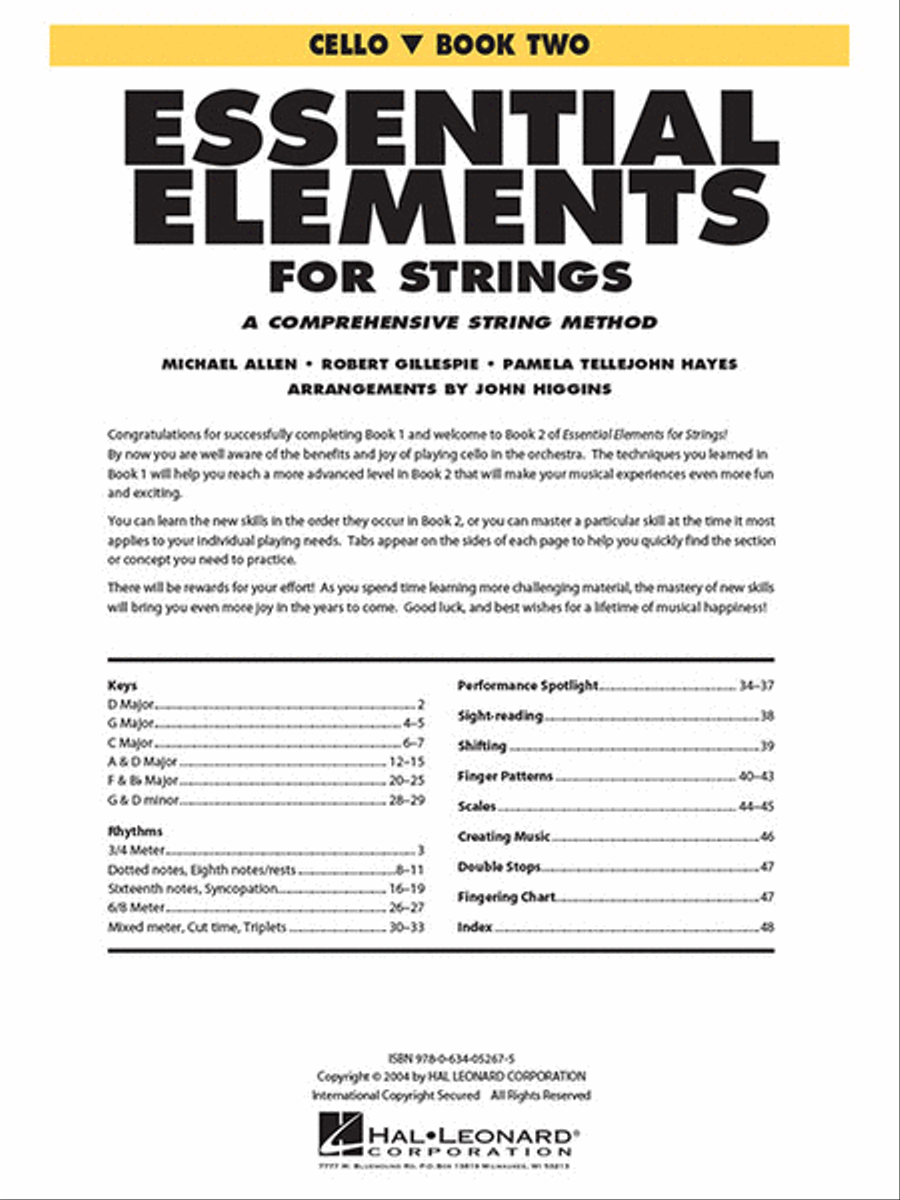 Essential Elements for Strings – Book 2 with EEi