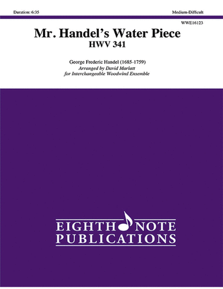 Book cover for Mr. Handel's Water Piece, HWV 341