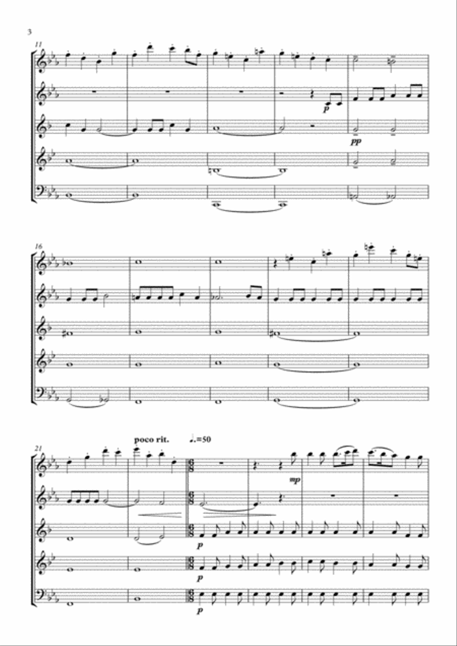 Hello, Young Lovers Hello, Young Lovers Woodwind Quintet scores gallery preview page 4