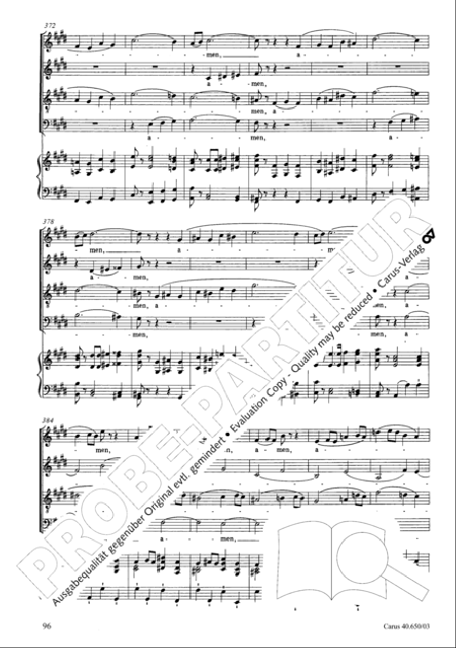 Petite Messe solennelle 4-Part scores gallery preview page 99