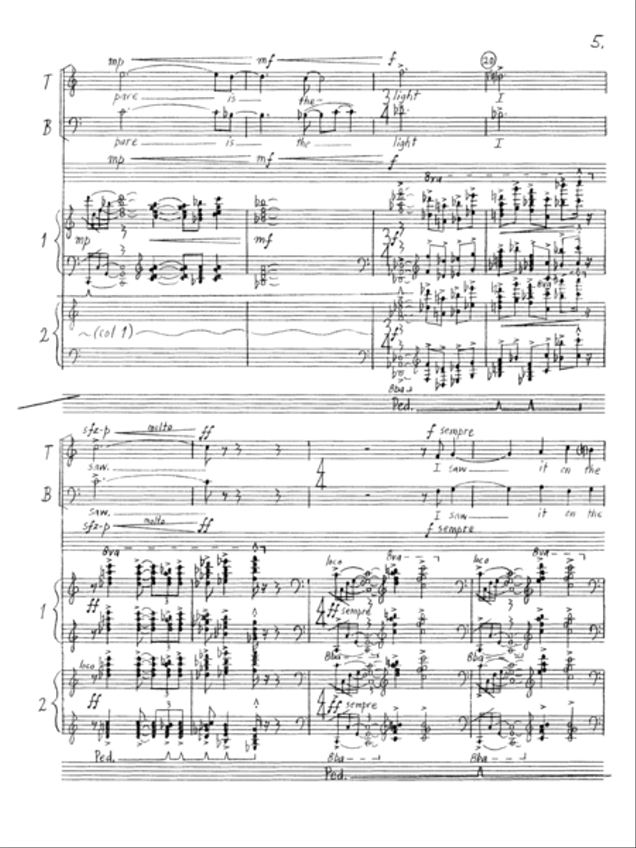 The Incomprehensible Light TTBB scores gallery preview page 21