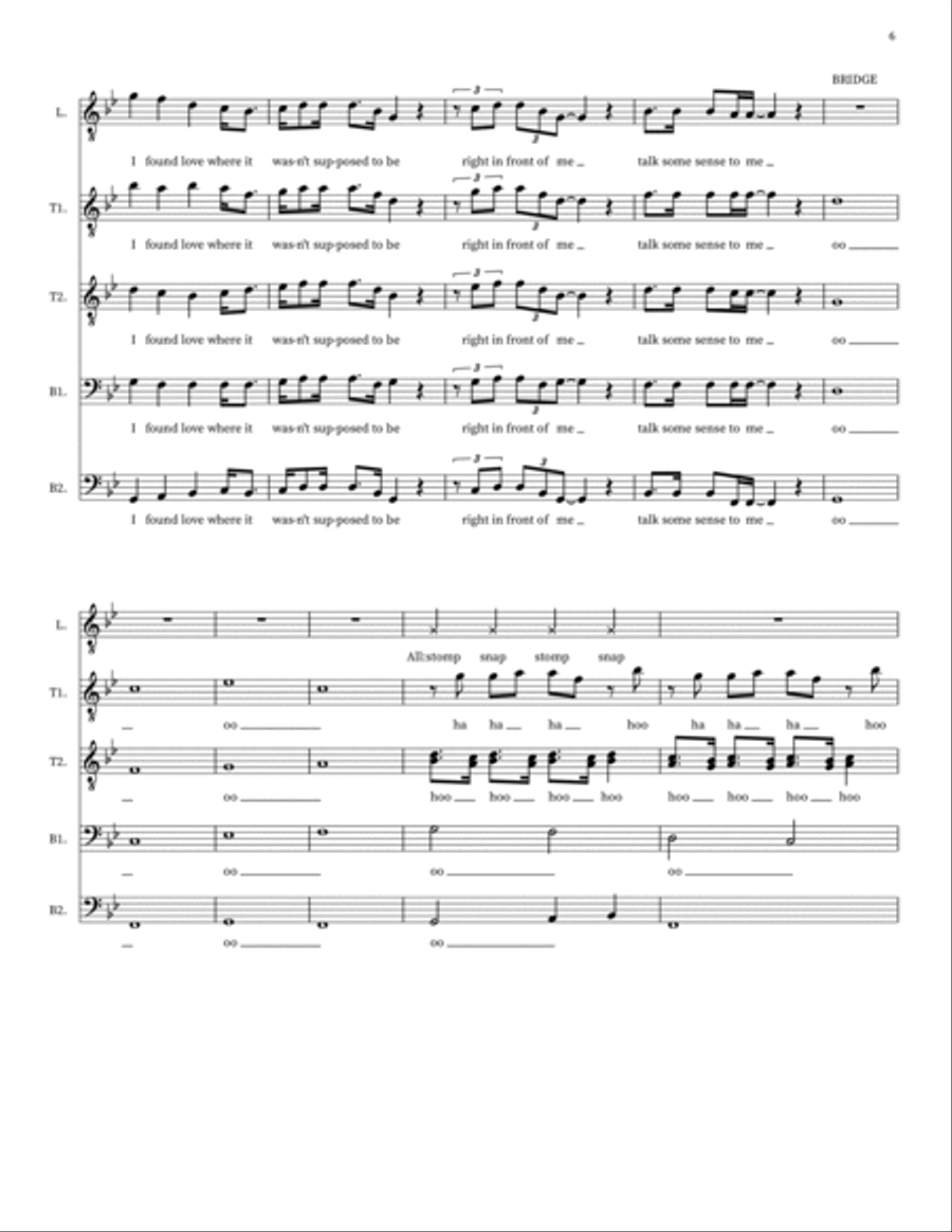 I Found Choir scores gallery preview page 6