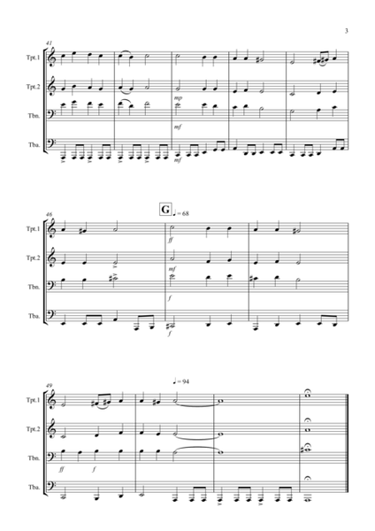 Pavane from Capriol Suite for Brass Quartet
