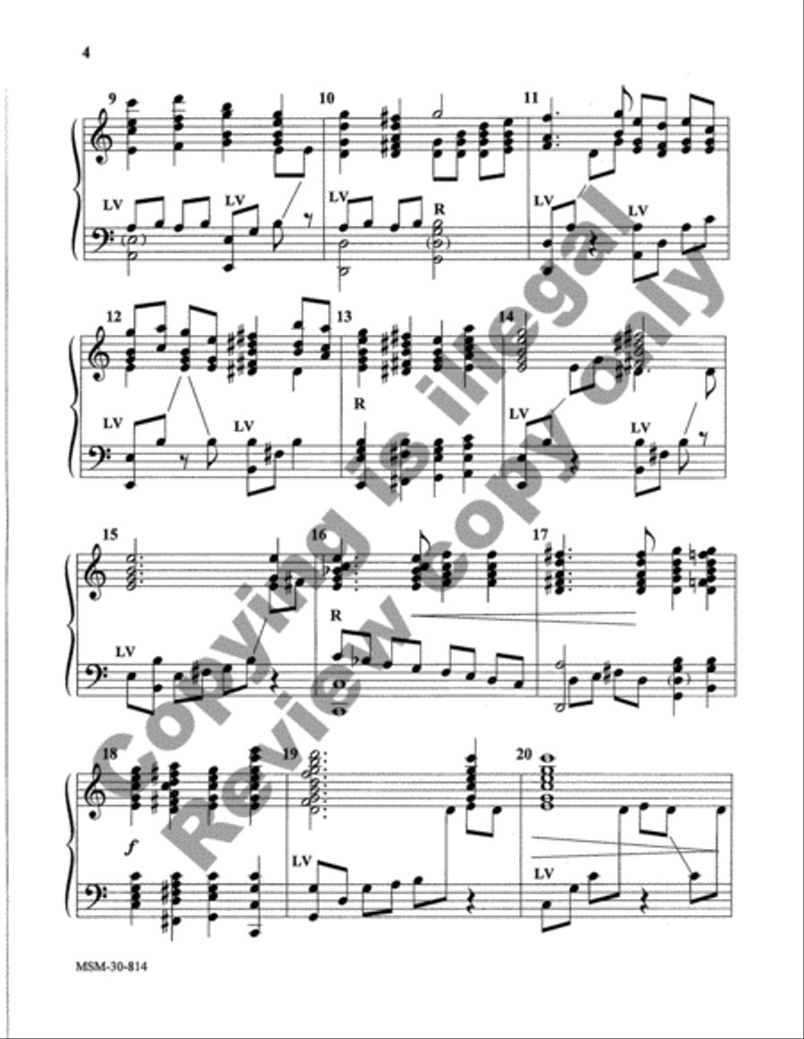 Eternal Father, Strong to Save Handbell Choir scores gallery preview page 4