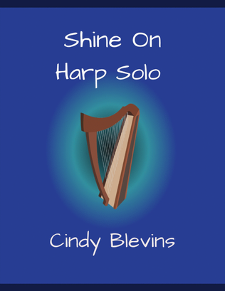 Book cover for Shine On, original solo for Lever or Pedal Harp