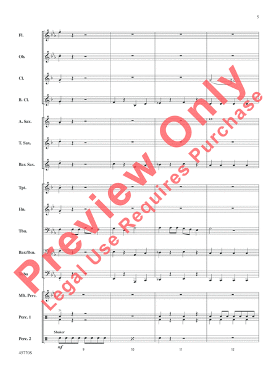Game of Bones Concert Band scores gallery preview page 5
