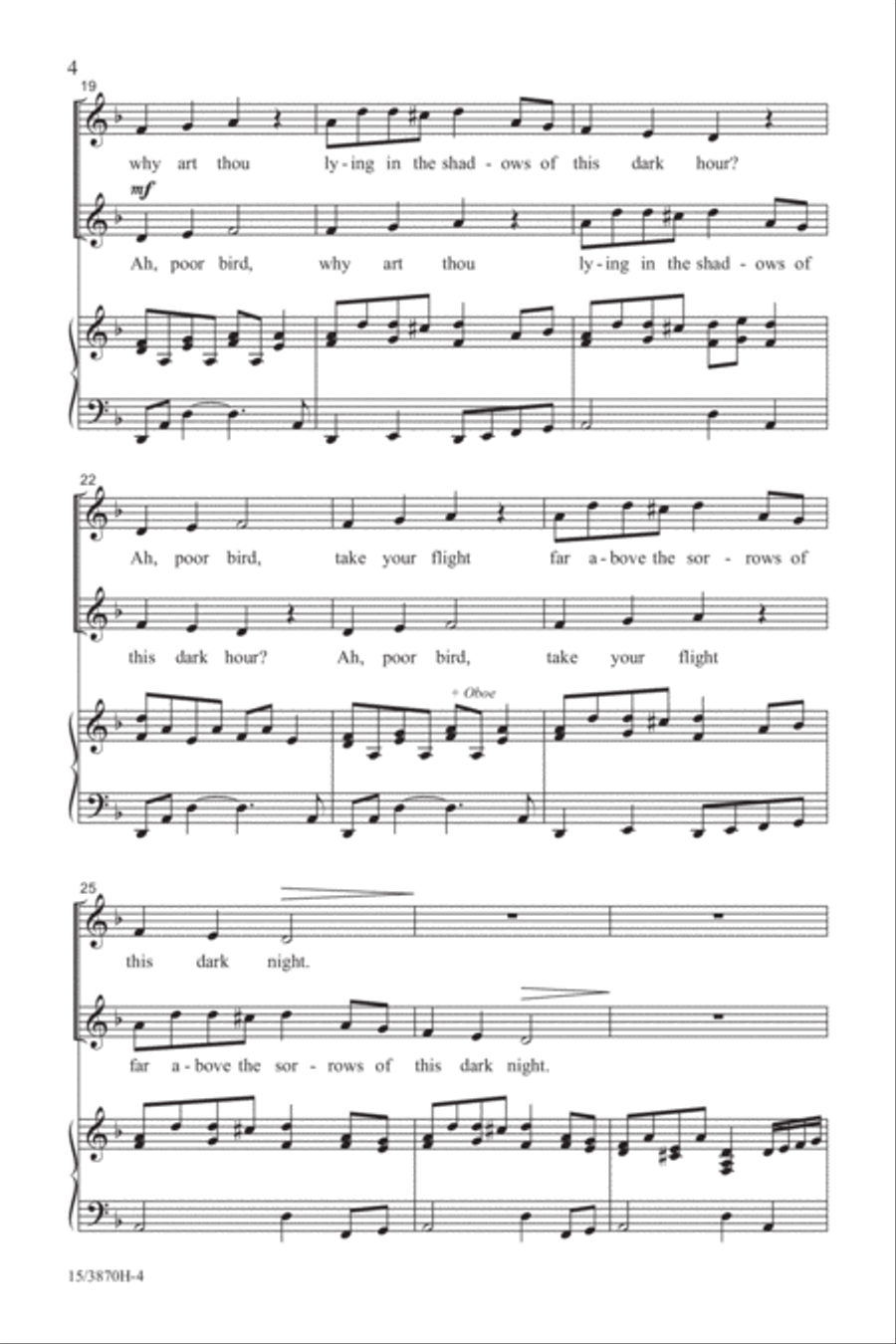 Ah, Poor Bird 2-Part scores gallery preview page 4