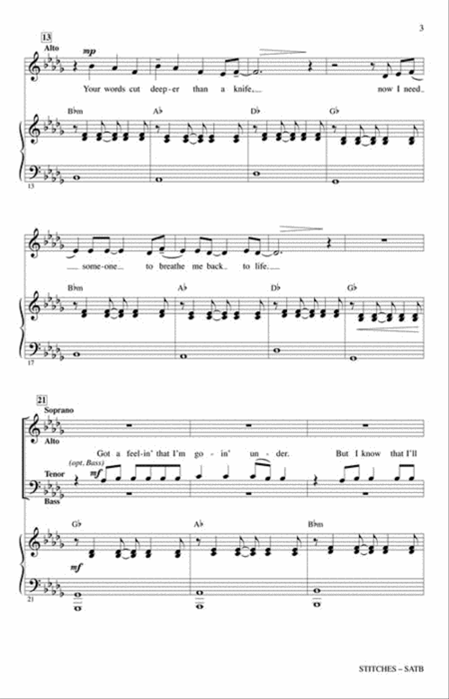 Stitches Stitches 4-Part scores gallery preview page 3